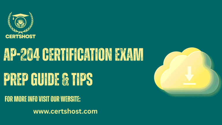AP-204 Certification Exam Prep Guide & Tips